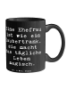 Mr. & Mrs. Panda Kaffeebecher Spruch Magische Ehefrau mit Spruch in Schwarz