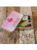 Mr. & Mrs. Panda Metalldose Flamingo Stolz mit Spruch in Aquarell Pink