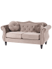 Beliani 2-Sitzer Sofa SKIEN in Beige/Schwarz - (W) 166 x (H) 86 x (L) 78 cm