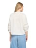 BETTY & CO Casual-Bluse mit Spitzeneinsatz in Weiß