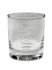 Mr. & Mrs. Panda Whiskey Glas Biene Blume ohne Spruch in Transparent