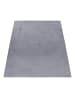 KADIMA DESIGN Teppich Kurzflor Uni-Look Polyester Wohnzimmer waschbar in Grau
