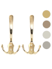 MCW 2er-Set Garderobenhaken D46, Farbe: Gold