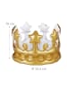 relaxdays 5 x Aufblasbare Krone in Gold