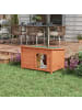 Pawhut Hundehütte 100L x 65,5B x 68H cm
