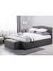 Beliani Doppelbett MONTPELLIER in Grau - (W) 187 x (H) 110 x (L) 213 cm