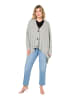 MIAMODA Strickjacke in hellgrau mélange