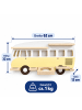 relaxdays Toniebox Regal "Bus" in Gelb - (B)62 x (H)32 x (T)13 cm