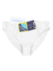 Aquarti Aquarti Damen Bikini Hose mit mittelhohem Bund in weiß