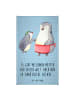 Mr. & Mrs. Panda Gästehandtuch Pinguin mit Kind mit Spruch in Blau Pastell