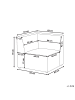 Beliani Sofaelement LEMVIG in Beige - (W) 83 x (H) 78 x (L) 83 cm