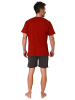 NORMANN Shorty Schlafanzug kurzarm Pyjama - 78178 in rot