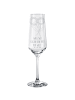 Mr. & Mrs. Panda Sektglas Blume Sonnenblume mit Spruch in Transparent