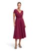 Vera Mont Cocktailkleid im Glitzer-Look in Rot/Grau