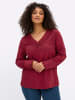 sheego by Joe Browns Langarm-Shirt in kirsche