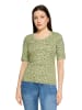 Betty Barclay Basic Shirt mit Rippenstruktur in Khaki/Green