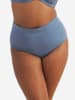 SugarShape Fold-over Bikini-Slip Monaco in blue-grey swim