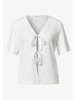 Street One Short Knit Look Jacket mit Bändern in Off White