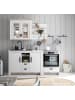 Furn.Design Herdumbauschrank weiß Pinie Landhaus, Küche Unterschrank 60 cm, Soft-Close