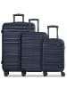 Redolz Essentials 16 3-SET 4 Rollen Kofferset 3-teilig dark-Blue