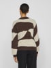 Vila Strickpullover in Coffee Bean