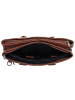 Plevier Structure Antilla Schultertasche RFID Schutz Leder 40 cm Laptopfach cognac