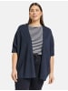 SAMOON Jacke Strick in Navy