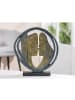 GILDE Skulptur Abstract bronzefarben, schwarz - (H) 31 cm