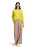 BETTY & CO Strickpullover mit Rundhalsausschnitt in Neon Yellow