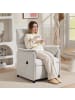 HOMCOM Elektrischer Relaxsessel-83L x 80B x 104H cm-Cremeweiß