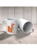 Mr. & Mrs. Panda Kindertasse Eichhörnchen Blume ohne Spruch in Weiß