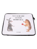 Mr. & Mrs. Panda Notebook Tasche Hase Igel mit Spruch in Weiß