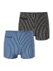 Schiesser Boxer-Badehose Ocean Swim in blau, schwarz