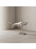 KADIMA DESIGN Dekofigur Hai Aluminium Silber Maritim 70 cm mit Sockel, Design in Silbern