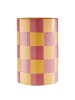 Butlers Vase CHECKER in Rot / Gelb