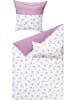 Dyckhoff Weichfrottier Wendebettwäsche in beere-weiß