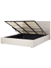 Beliani Doppelbett LORIENT in Beige - (W) 197 x (H) 112 x (L) 216 cm