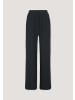 Hessnatur Jersey Hose Wide Leg  in schwarz