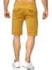 Max Men Chino Shorts Capri 3/4 Hose Stretch Bermuda Sommer in Gelb