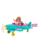 Mattel Barbie Chelsea Flugzeug Puppe Pilotenpuppe Flugzeug Hündchen Zubehör 3+ HTK38
