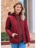 GOLDNER Kapuzenjacke mit Stehkragen in rot