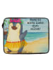 Mr. & Mrs. Panda Notebooktasche Pinguin Kokosnuss Design mit Spruch in Weiß
