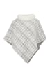 ALARY Poncho in Wollweiss