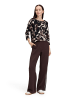 Betty Barclay Sweatshirt mit Rippenstruktur in Beige/Braun