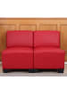 MCW Modular 2-Sitzer Sofa Moncalieri, Rot, ohne Armlehnen