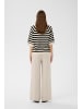 InWear Langarm MADIEIW Tight fit in BLACK / WHISPER WHITE STRIPE