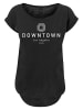 F4NT4STIC Long Cut T-Shirt PLUS SIZE  Downtown LA Muster in schwarz