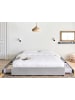 Beliani Doppelbett PRADES in Grau - (W) 189 x (H) 32 x (L) 211 cm
