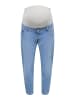 ONLY Mom Jeans in Light Blue Bleached Denim