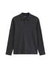 Marc O'Polo Langarm-Poloshirt regular in Dark Grey Melange